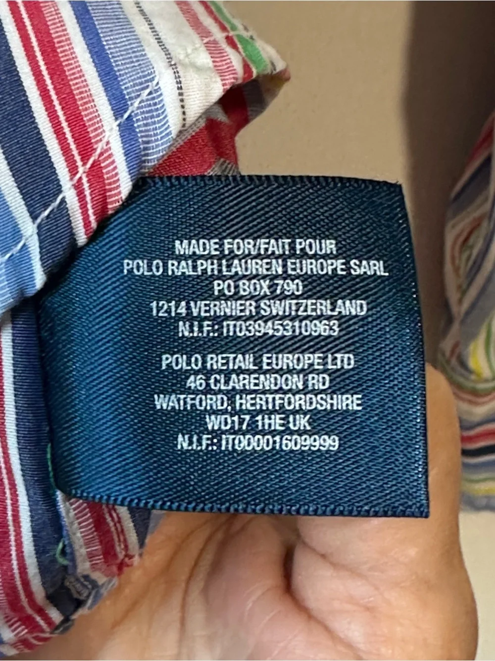 Ralph Lauren Kids Multicolor Striped Button Down Shirt M (10-12)